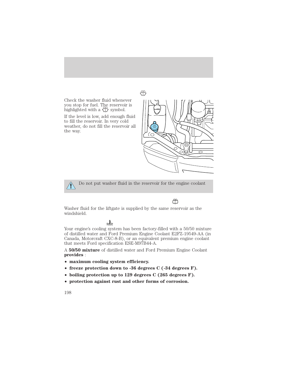 Maintenance and care | Mercury 1999 Villager User Manual | Page 198 / 264