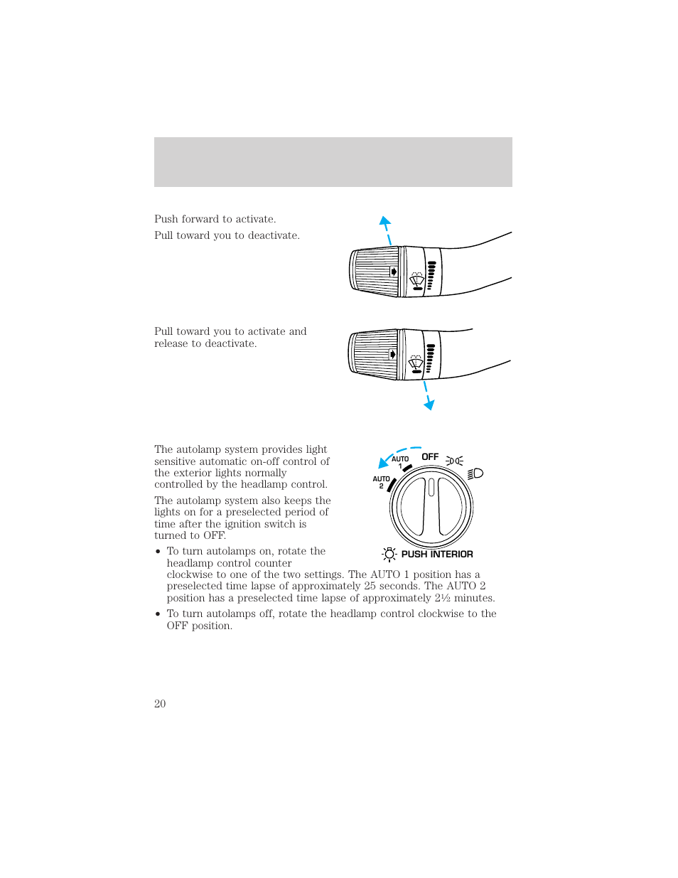 Controls and features | Mercury 1999 Villager User Manual | Page 20 / 264