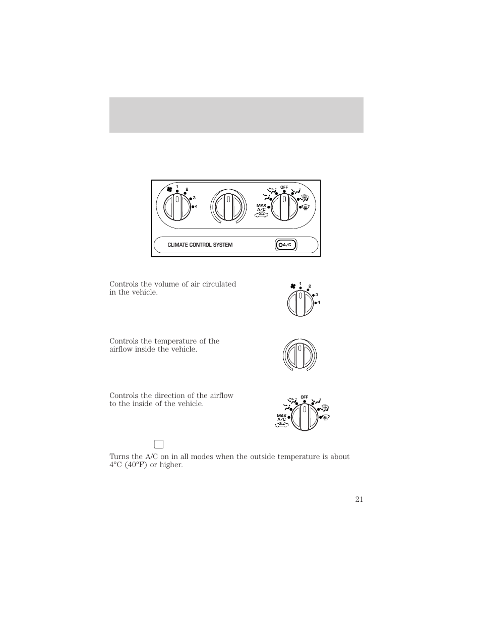 Controls and features | Mercury 1999 Villager User Manual | Page 21 / 264