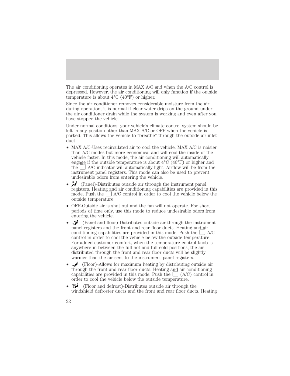 Controls and features | Mercury 1999 Villager User Manual | Page 22 / 264