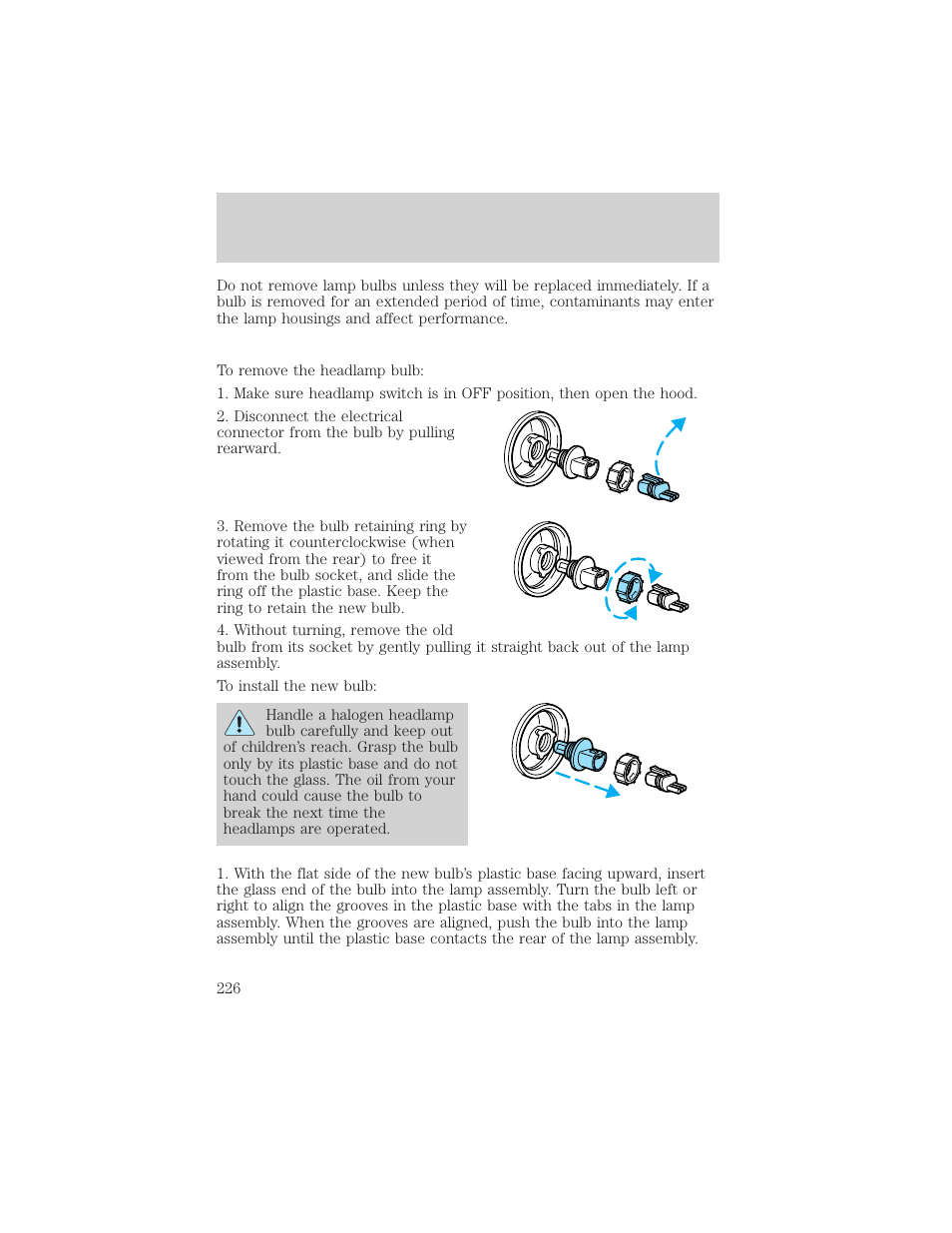 Maintenance and care | Mercury 1999 Villager User Manual | Page 226 / 264