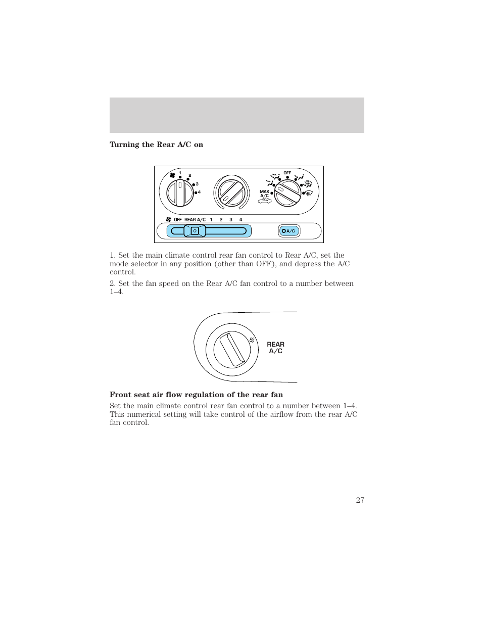 Controls and features | Mercury 1999 Villager User Manual | Page 27 / 264