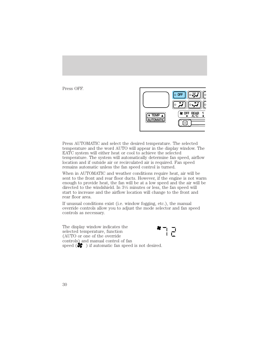 Controls and features | Mercury 1999 Villager User Manual | Page 30 / 264