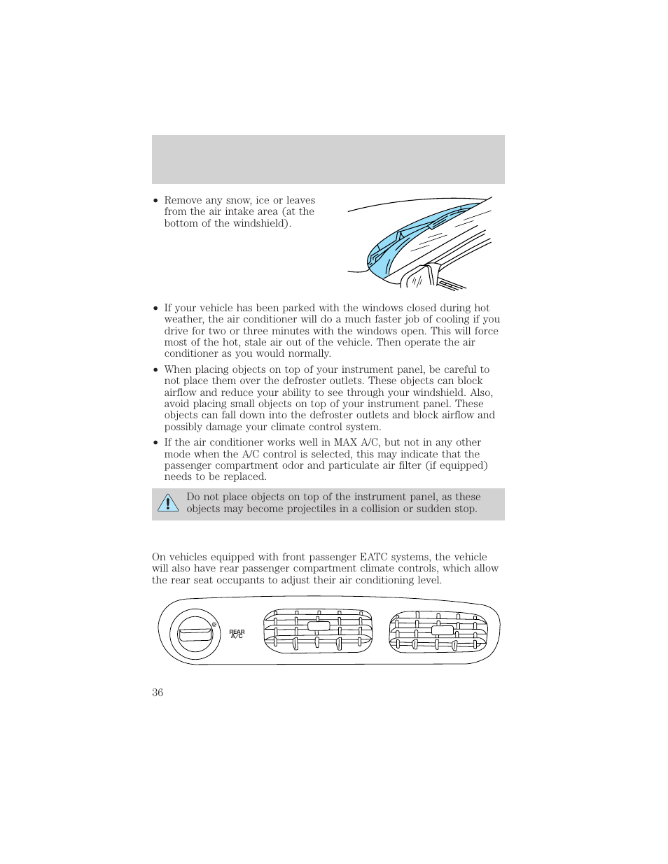 Controls and features | Mercury 1999 Villager User Manual | Page 36 / 264