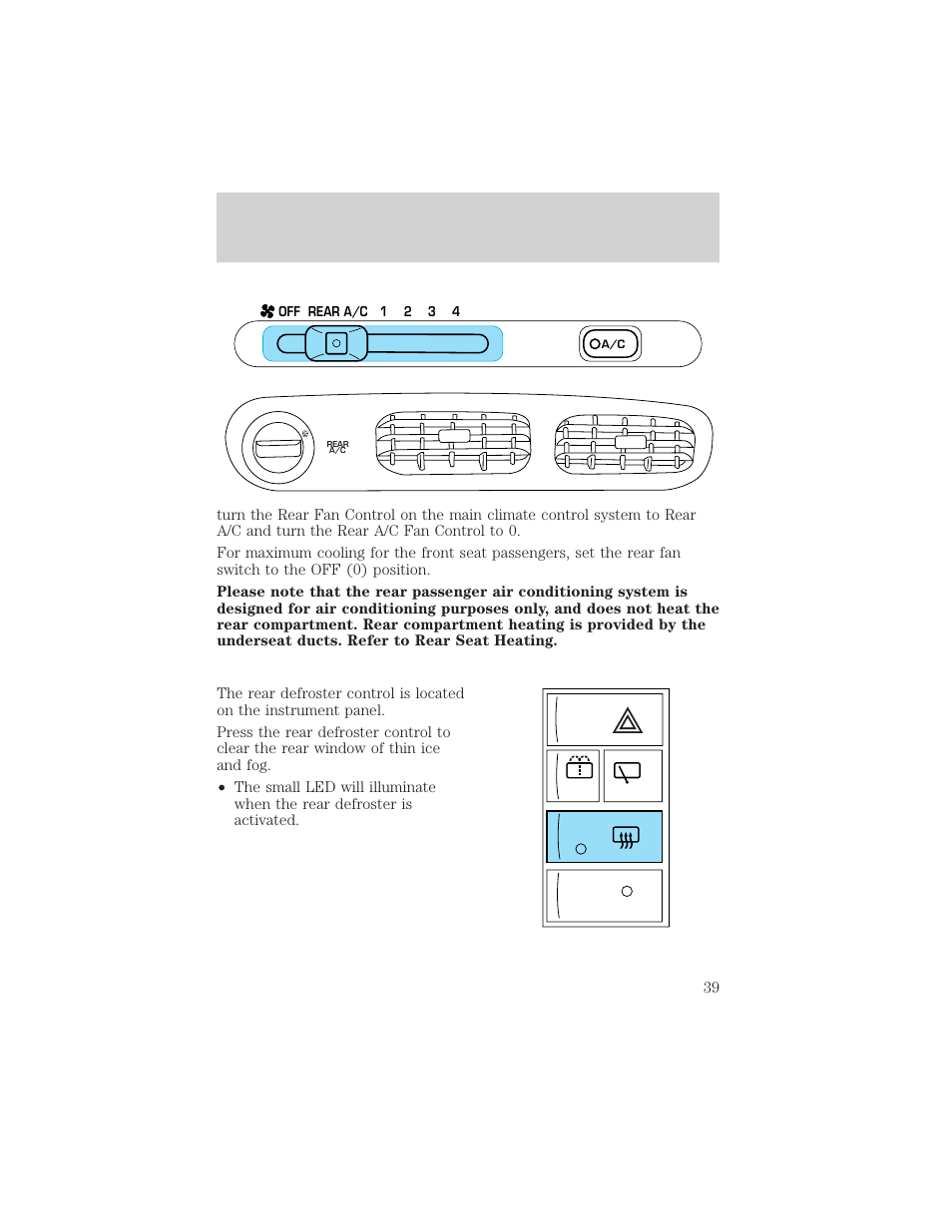 Controls and features | Mercury 1999 Villager User Manual | Page 39 / 264