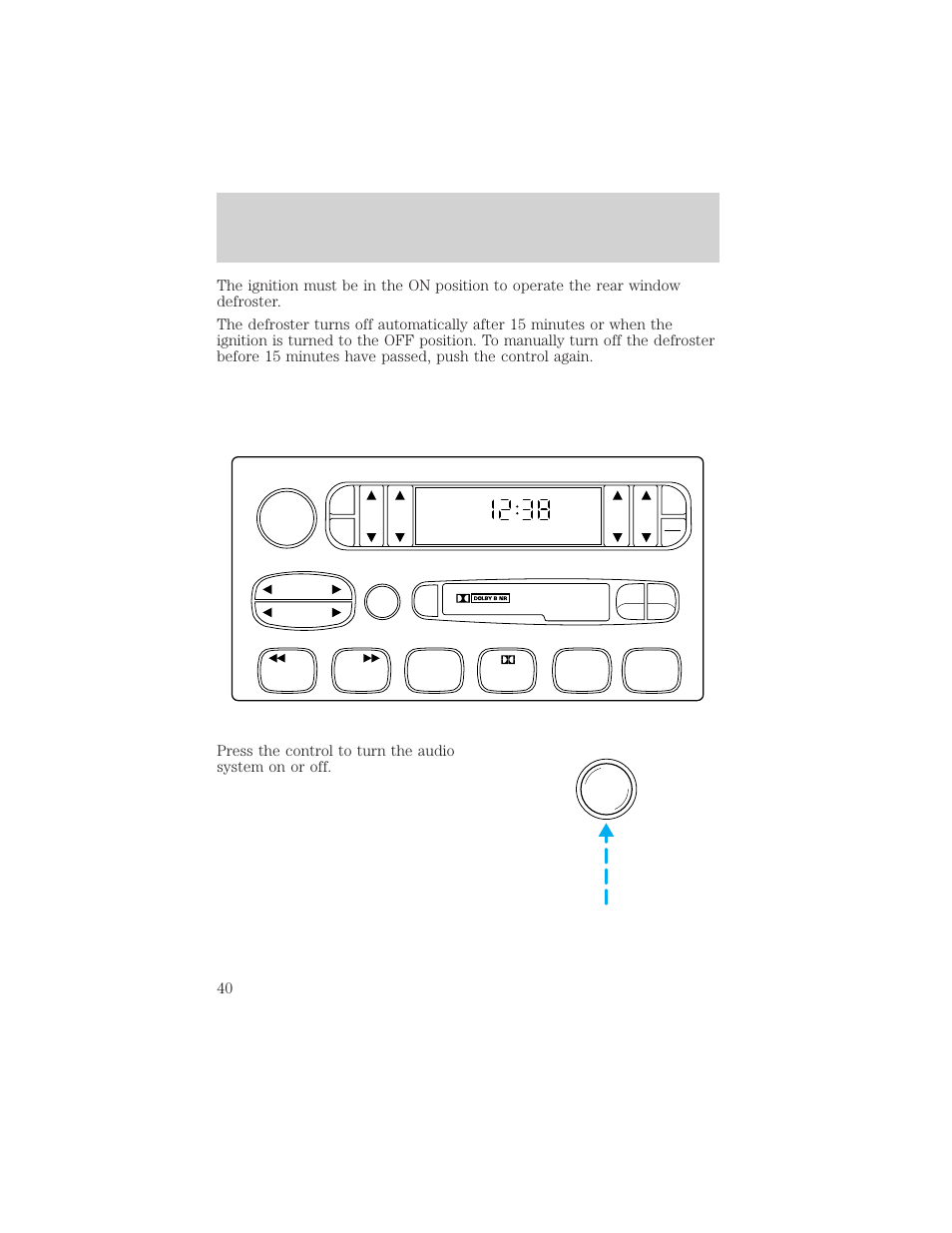 Controls and features | Mercury 1999 Villager User Manual | Page 40 / 264