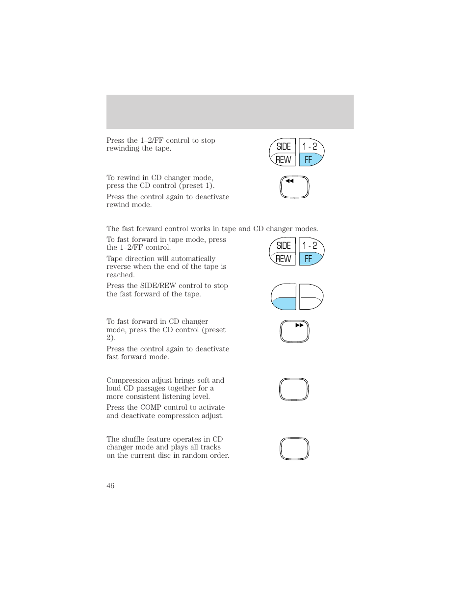 Controls and features | Mercury 1999 Villager User Manual | Page 46 / 264