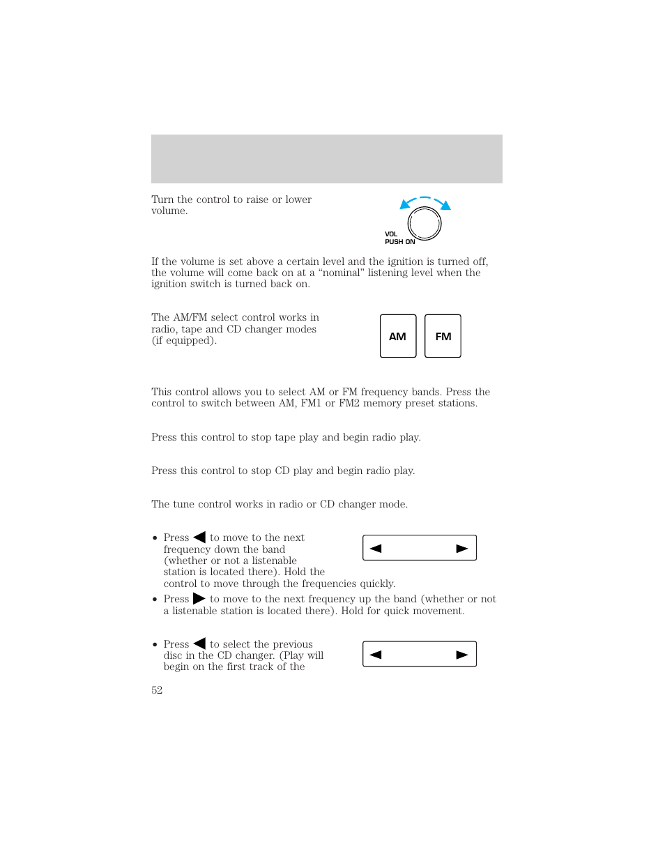 Controls and features | Mercury 1999 Villager User Manual | Page 52 / 264