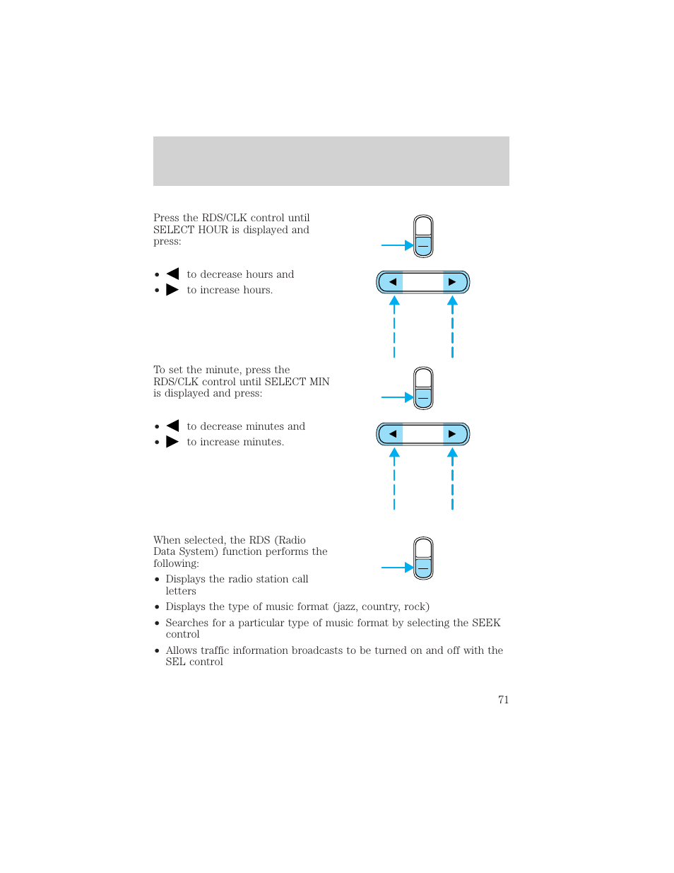 Controls and features | Mercury 1999 Villager User Manual | Page 71 / 264