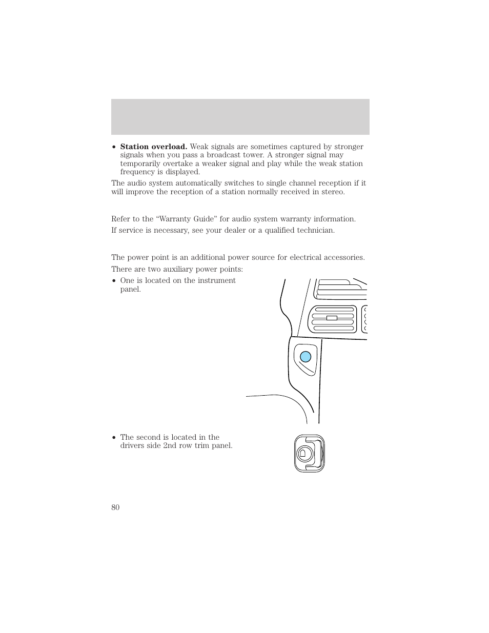 Controls and features | Mercury 1999 Villager User Manual | Page 80 / 264