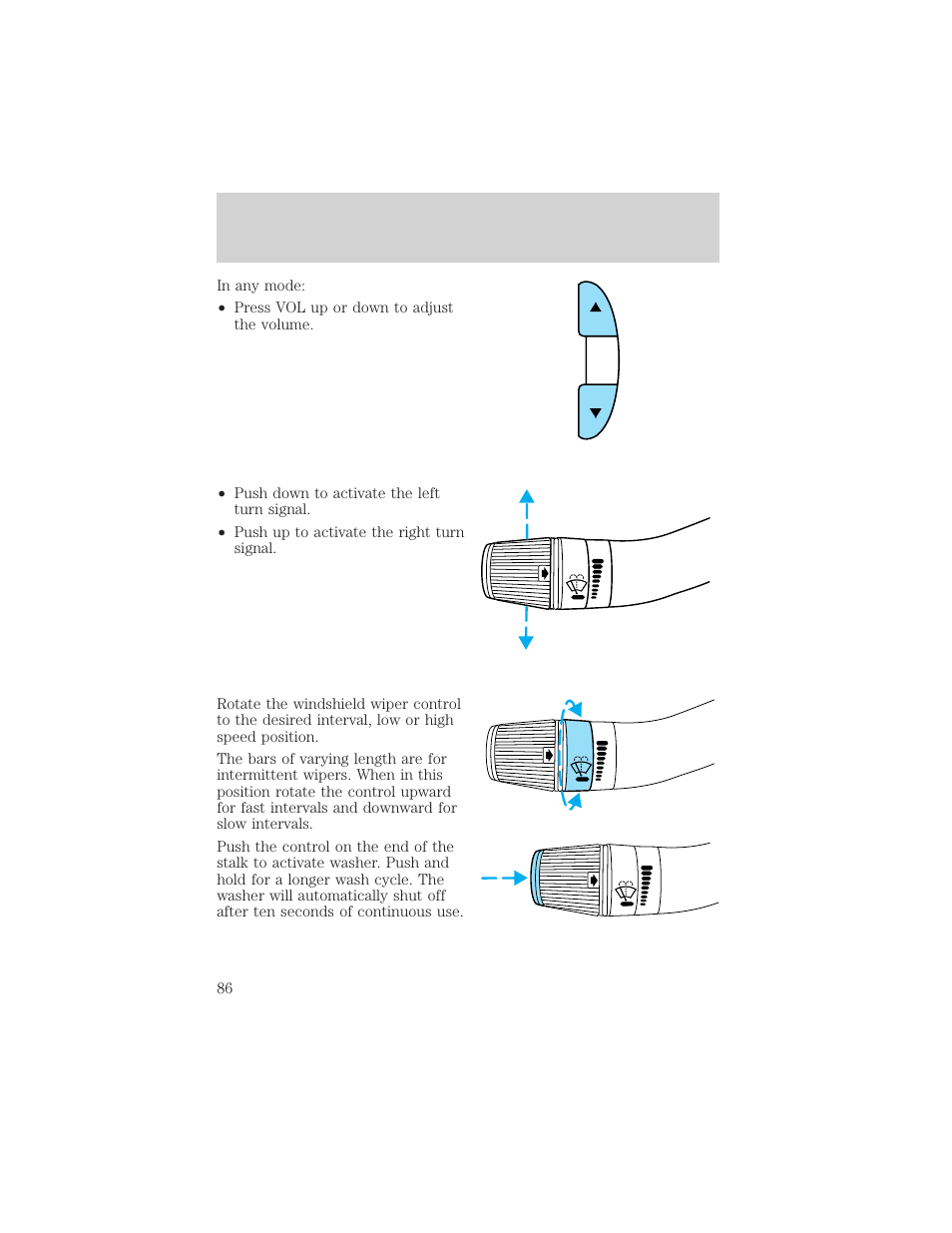 Controls and features | Mercury 1999 Villager User Manual | Page 86 / 264