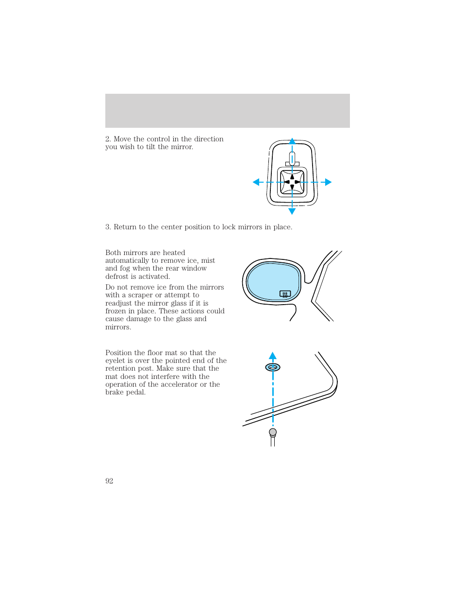 Controls and features | Mercury 1999 Villager User Manual | Page 92 / 264