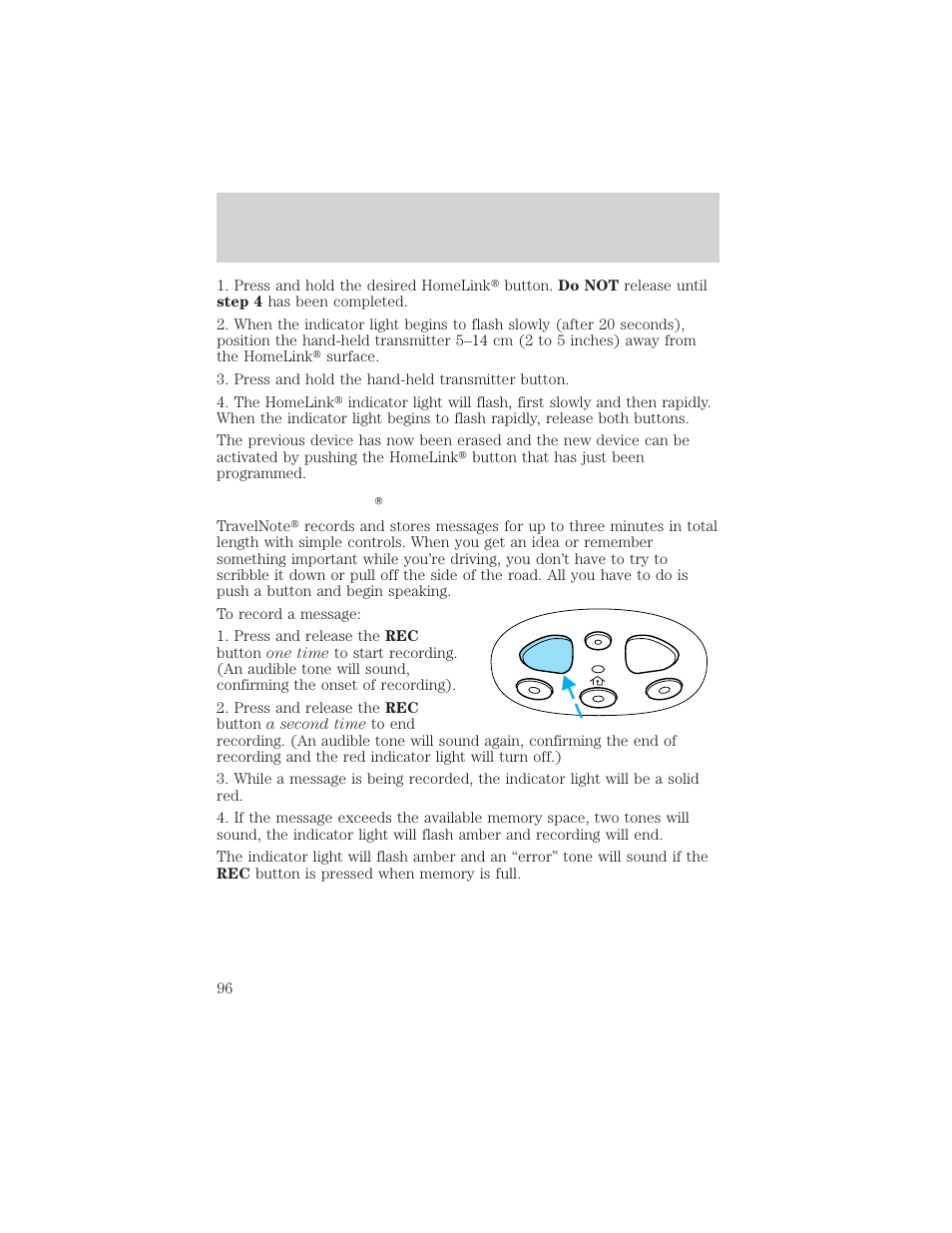 Controls and features | Mercury 1999 Villager User Manual | Page 96 / 264