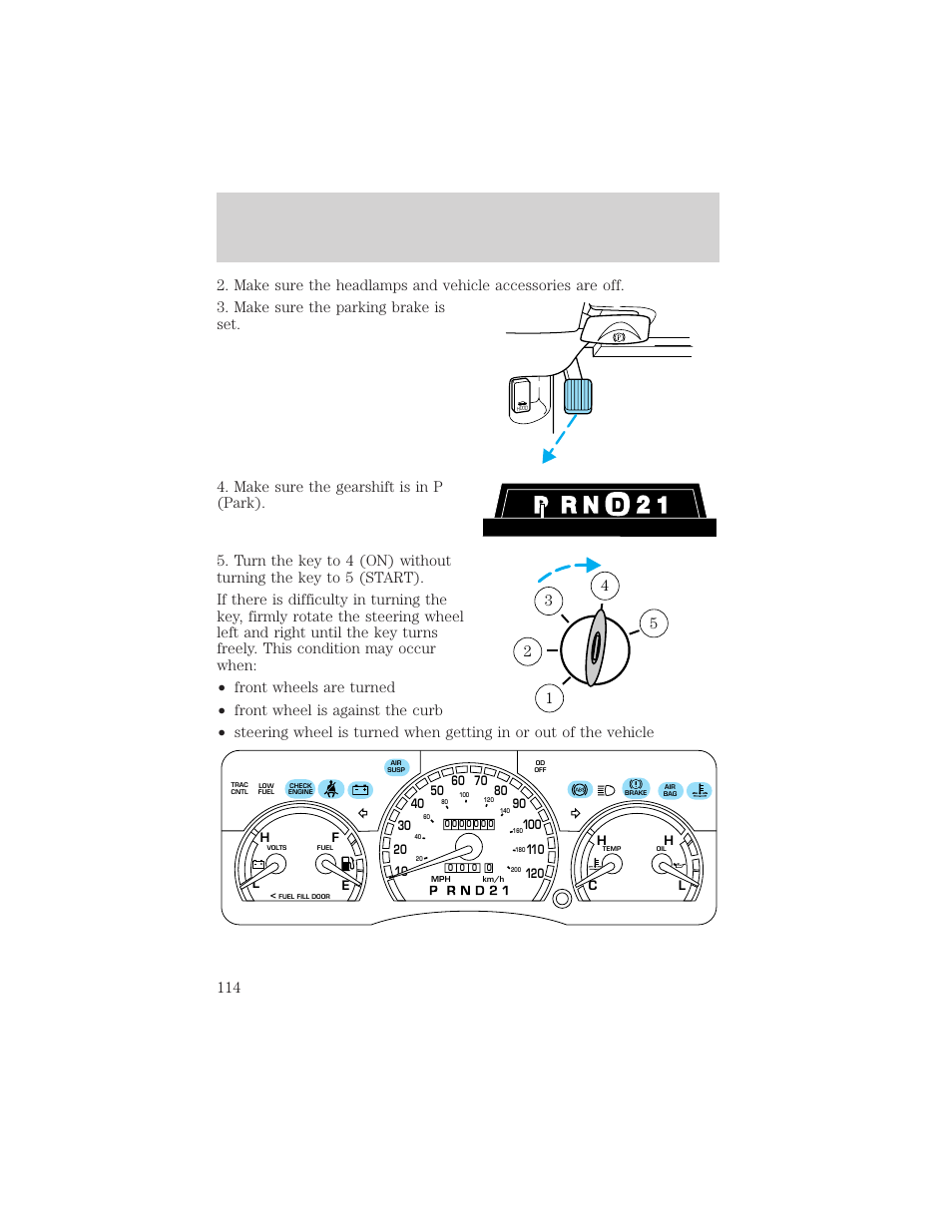 Starting | Mercury 2000 Grand Marquis User Manual | Page 114 / 224