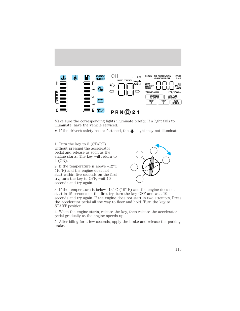 Starting | Mercury 2000 Grand Marquis User Manual | Page 115 / 224