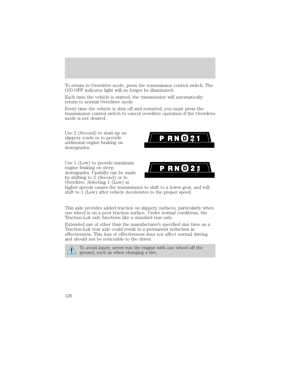 Driving | Mercury 2000 Grand Marquis User Manual | Page 126 / 224