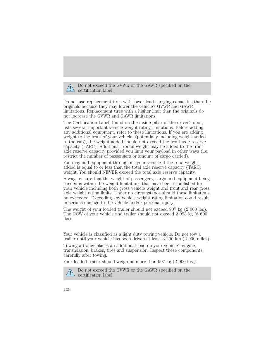 Driving | Mercury 2000 Grand Marquis User Manual | Page 128 / 224