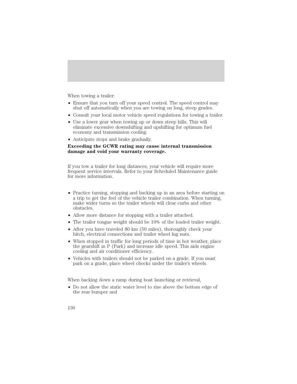 Driving | Mercury 2000 Grand Marquis User Manual | Page 130 / 224