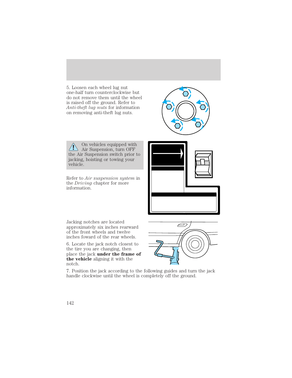 Roadside emergencies | Mercury 2000 Grand Marquis User Manual | Page 142 / 224