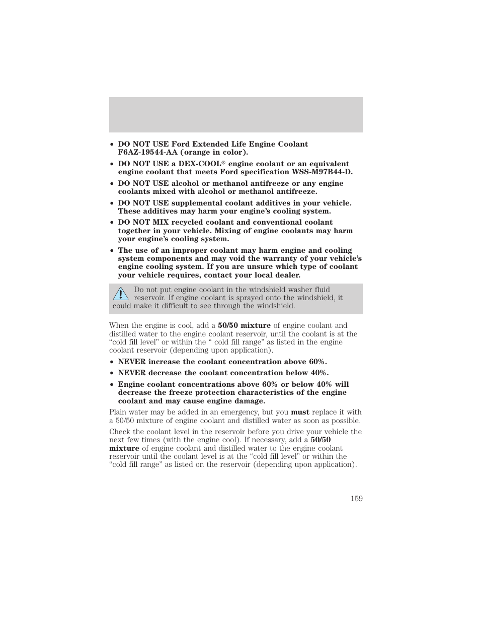 Maintenance and care | Mercury 2000 Grand Marquis User Manual | Page 159 / 224