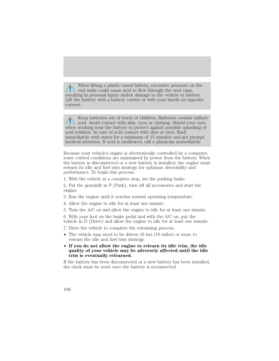 Maintenance and care | Mercury 2000 Grand Marquis User Manual | Page 168 / 224