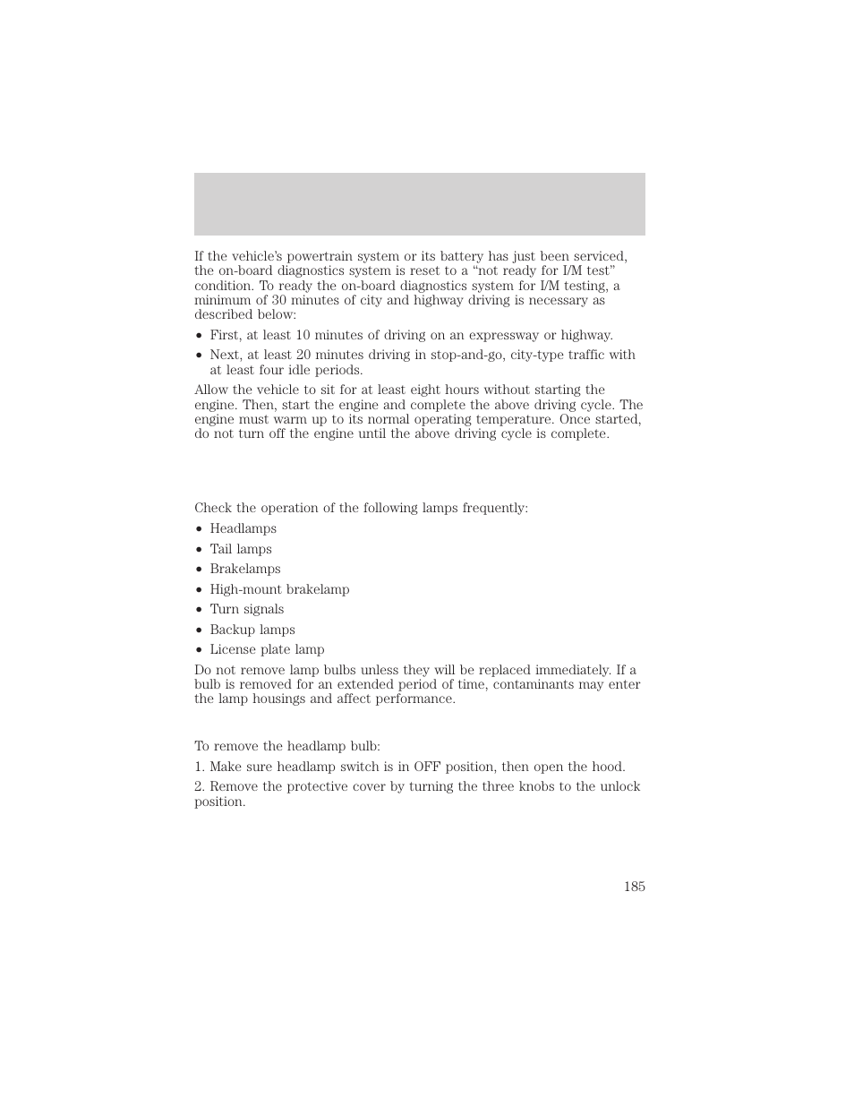 Maintenance and care | Mercury 2000 Grand Marquis User Manual | Page 185 / 224