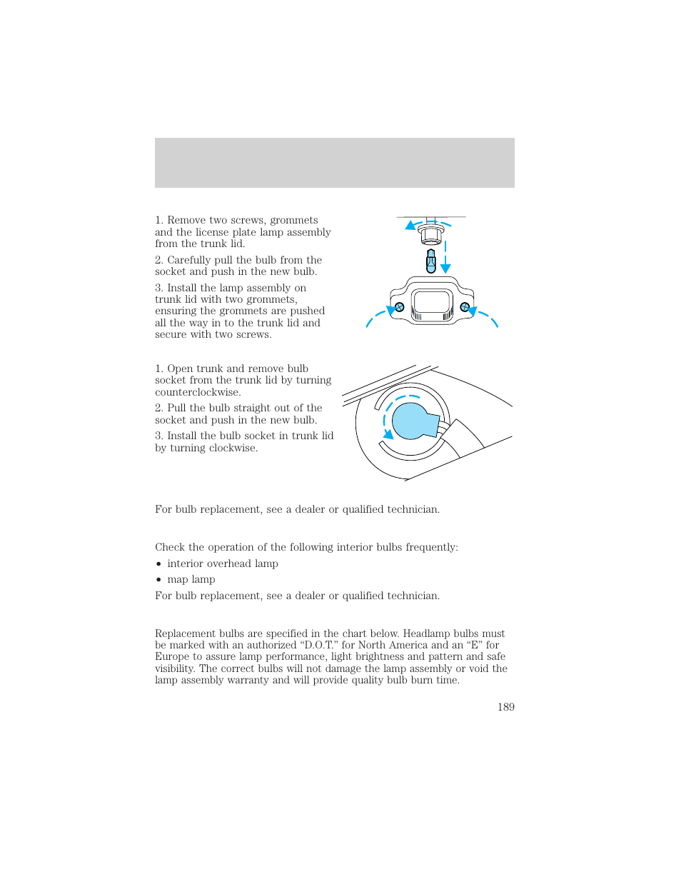 Maintenance and care | Mercury 2000 Grand Marquis User Manual | Page 189 / 224