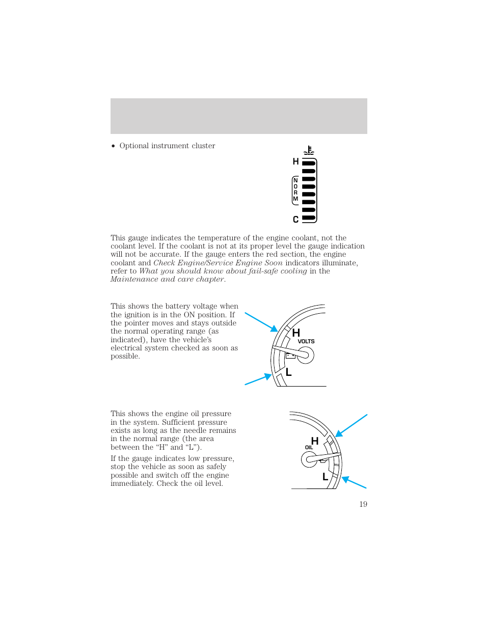 Instrumentation | Mercury 2000 Grand Marquis User Manual | Page 19 / 224