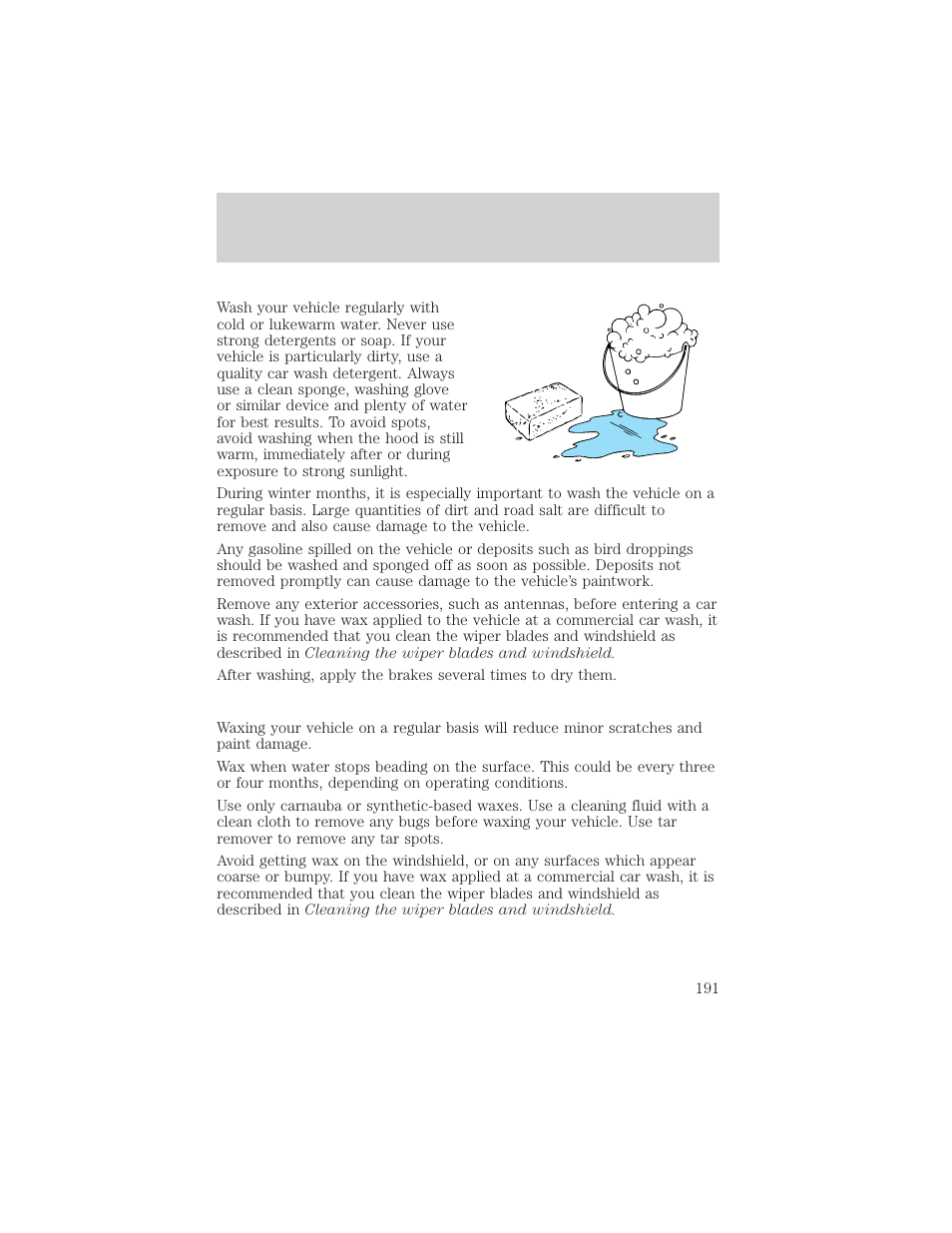 Maintenance and care | Mercury 2000 Grand Marquis User Manual | Page 191 / 224