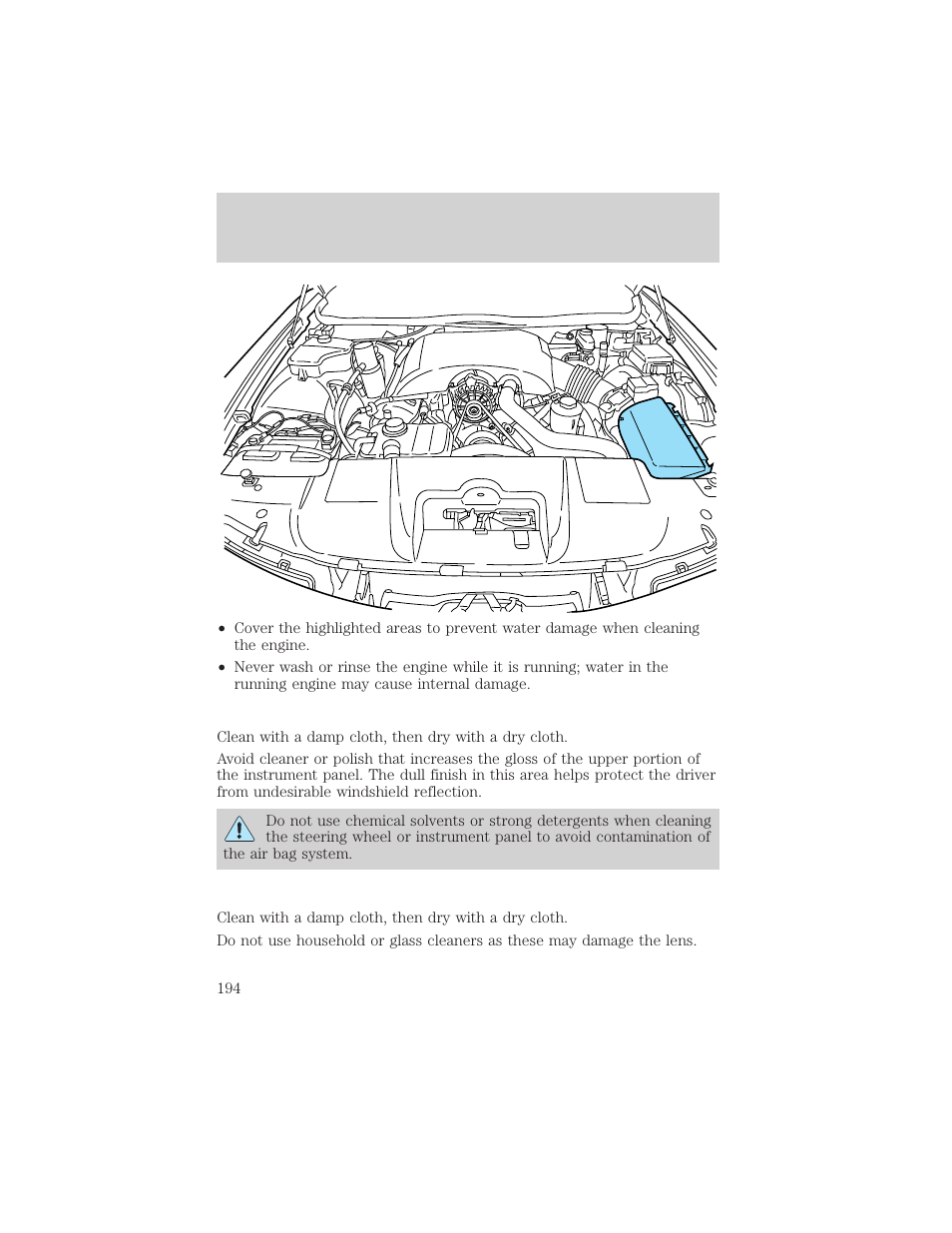 Maintenance and care | Mercury 2000 Grand Marquis User Manual | Page 194 / 224