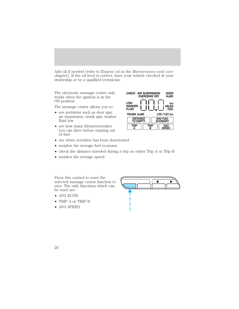 Instrumentation | Mercury 2000 Grand Marquis User Manual | Page 20 / 224