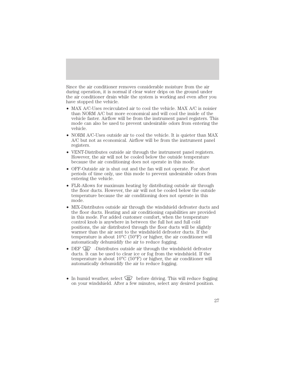 Controls and features | Mercury 2000 Grand Marquis User Manual | Page 27 / 224