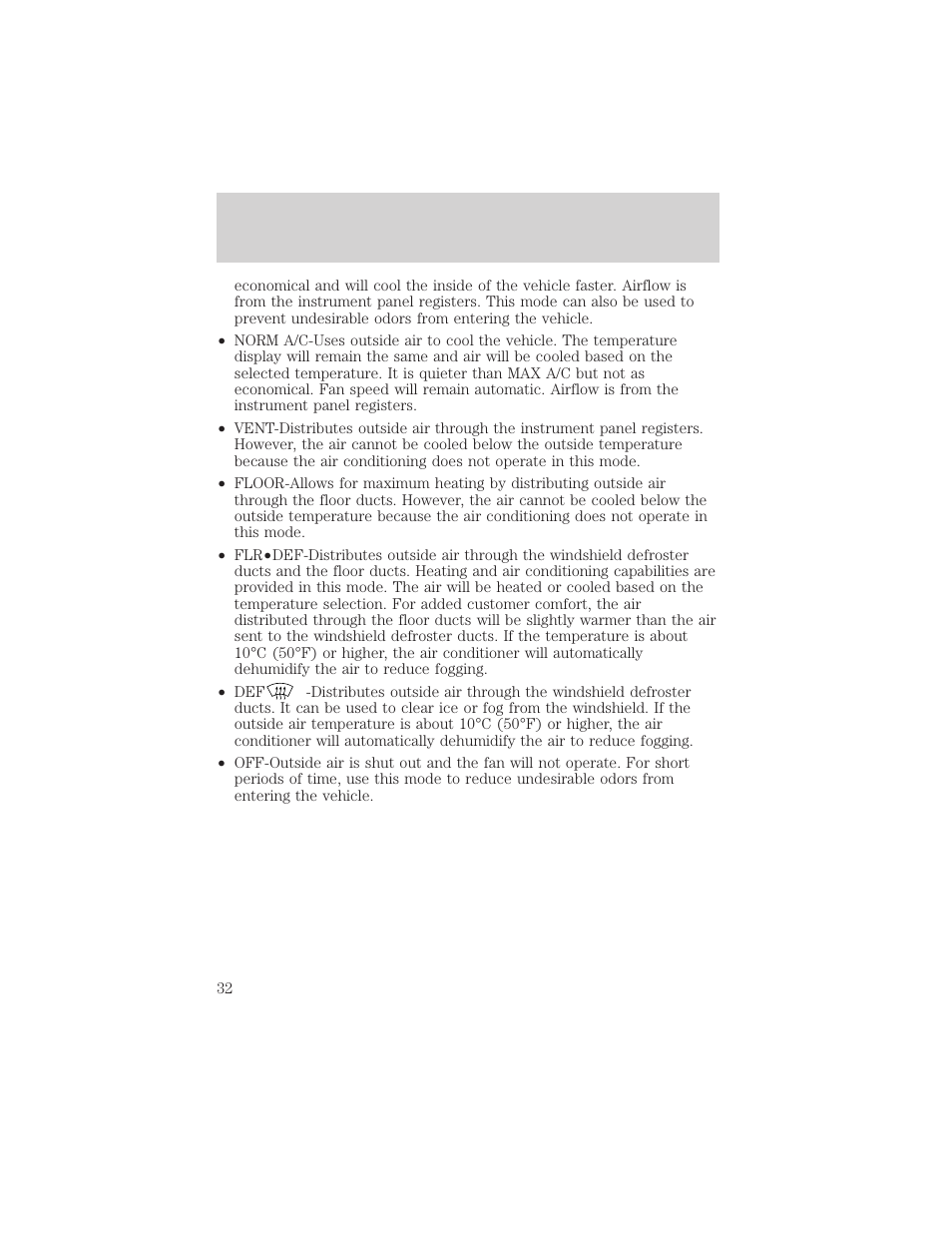 Controls and features | Mercury 2000 Grand Marquis User Manual | Page 32 / 224