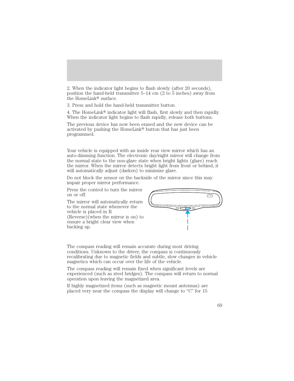 Controls and features | Mercury 2000 Grand Marquis User Manual | Page 69 / 224