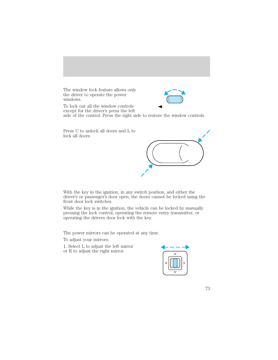 Controls and features | Mercury 2000 Grand Marquis User Manual | Page 73 / 224
