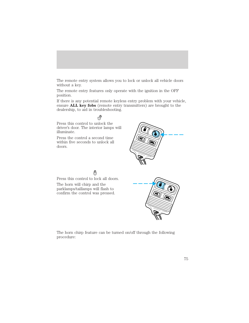 Controls and features | Mercury 2000 Grand Marquis User Manual | Page 75 / 224