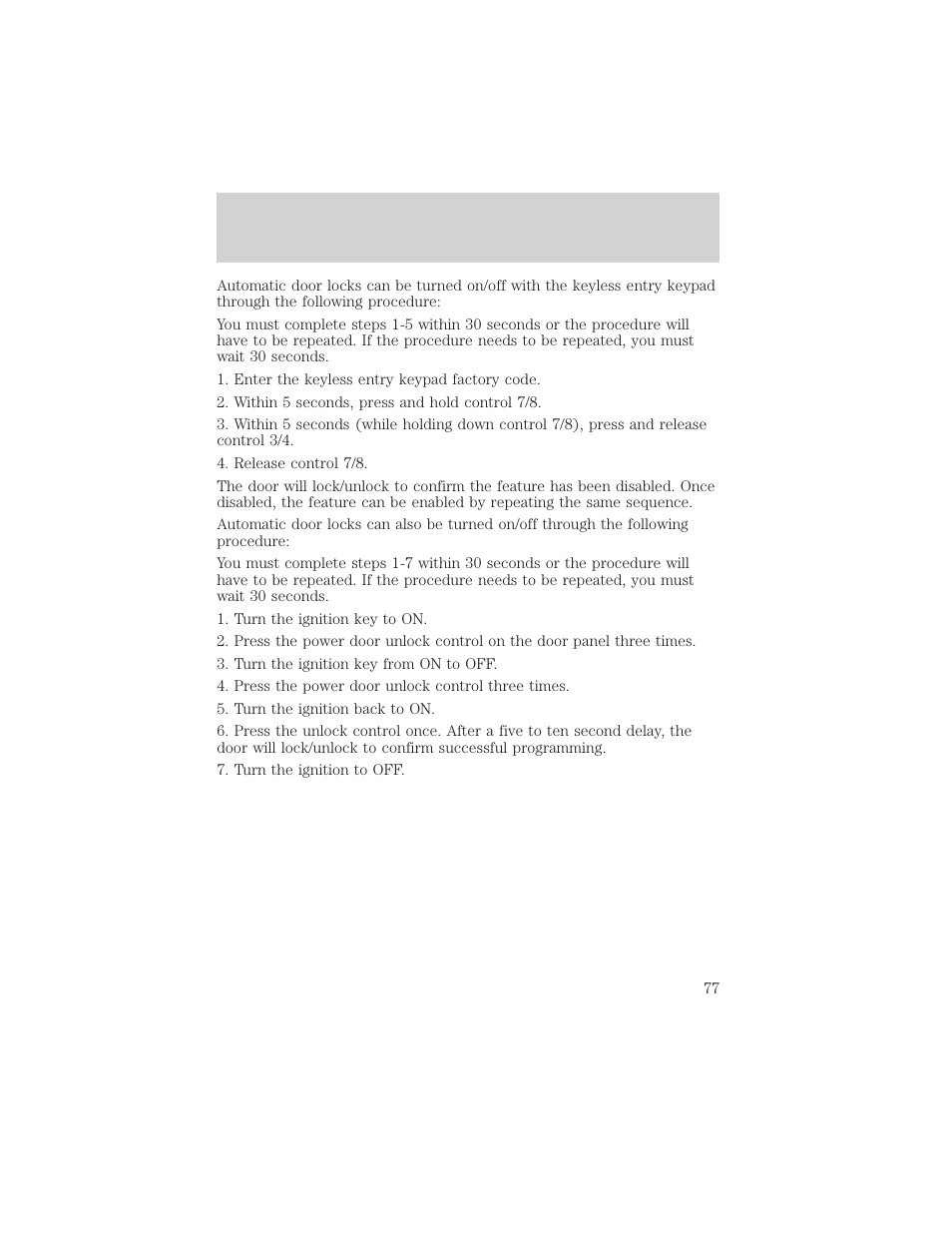 Controls and features | Mercury 2000 Grand Marquis User Manual | Page 77 / 224
