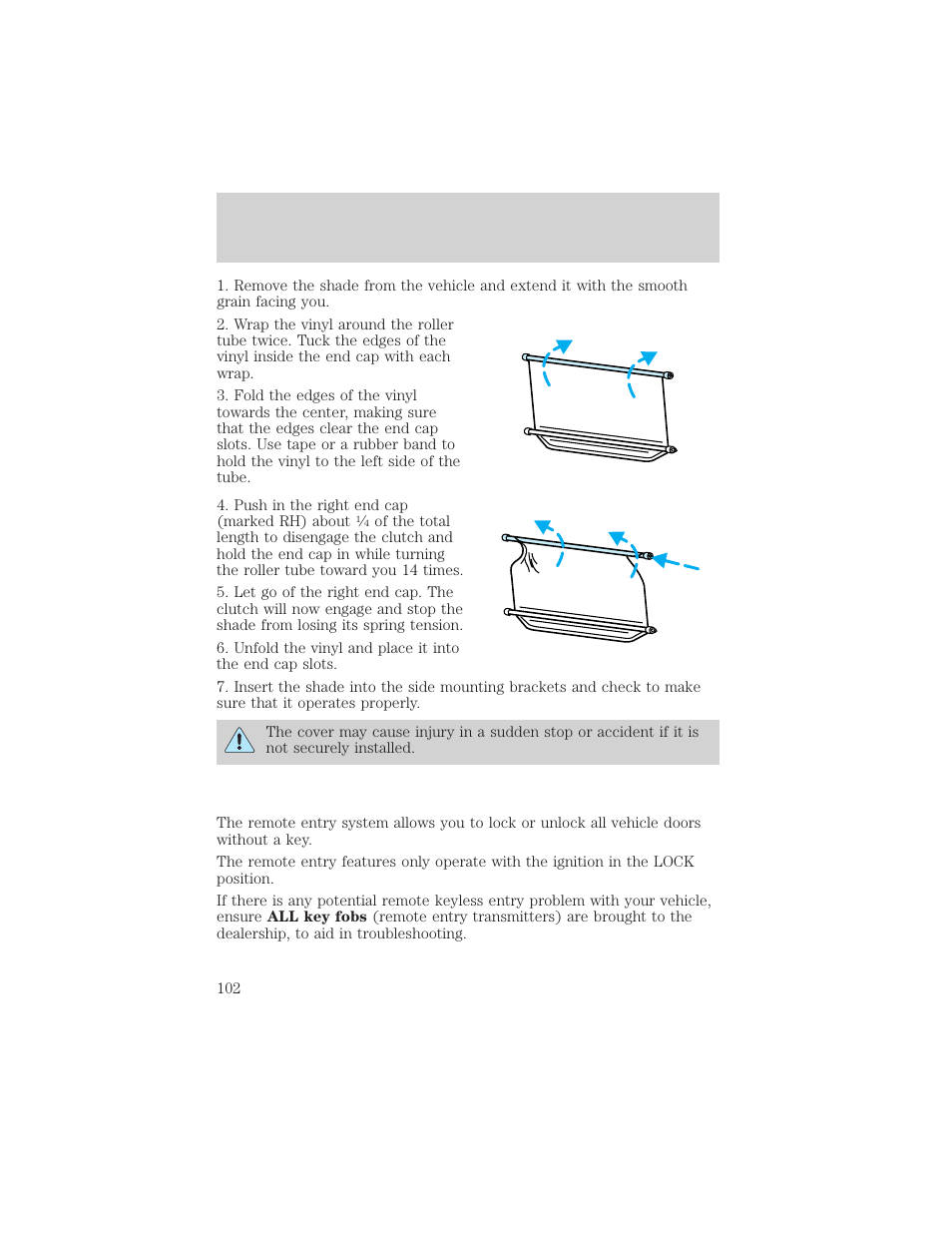 Controls and features | Mercury Mountaineer 2001 User Manual | Page 102 / 280