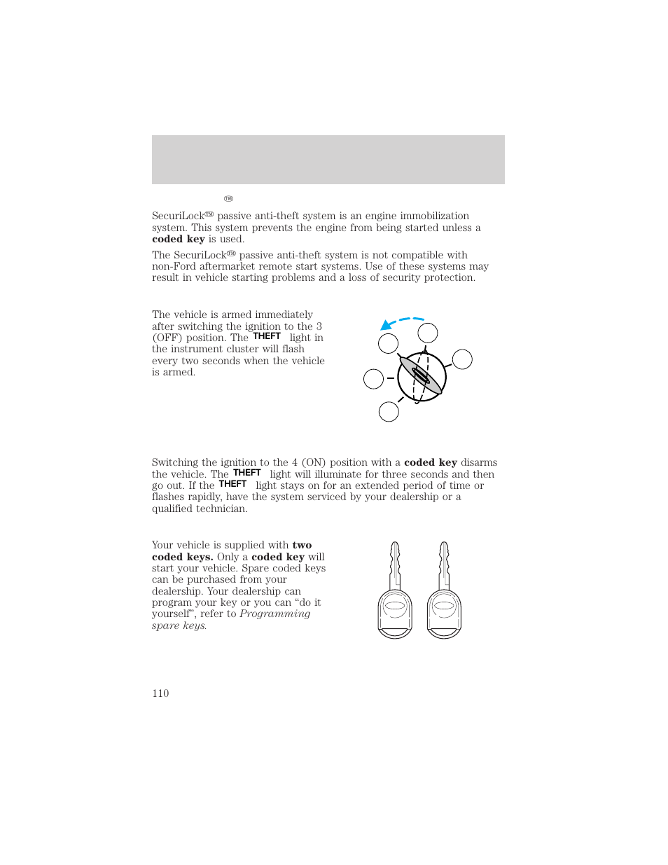 Controls and features | Mercury Mountaineer 2001 User Manual | Page 110 / 280