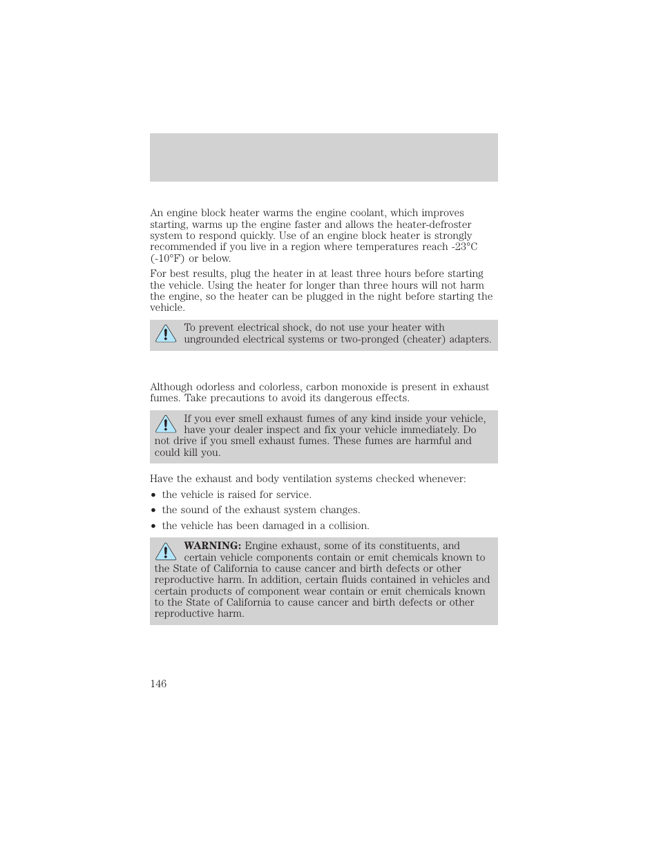 Starting | Mercury Mountaineer 2001 User Manual | Page 146 / 280