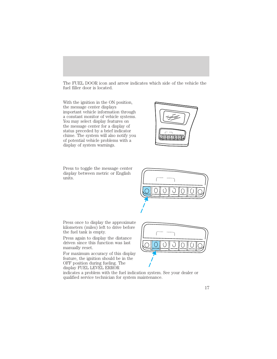 Instrumentation | Mercury Mountaineer 2001 User Manual | Page 17 / 280