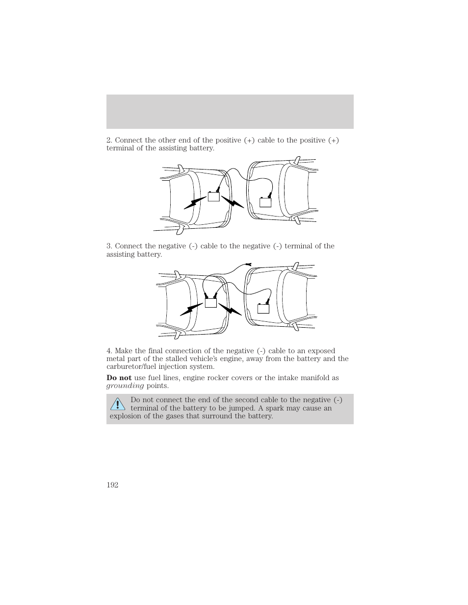 Roadside emergencies | Mercury Mountaineer 2001 User Manual | Page 192 / 280