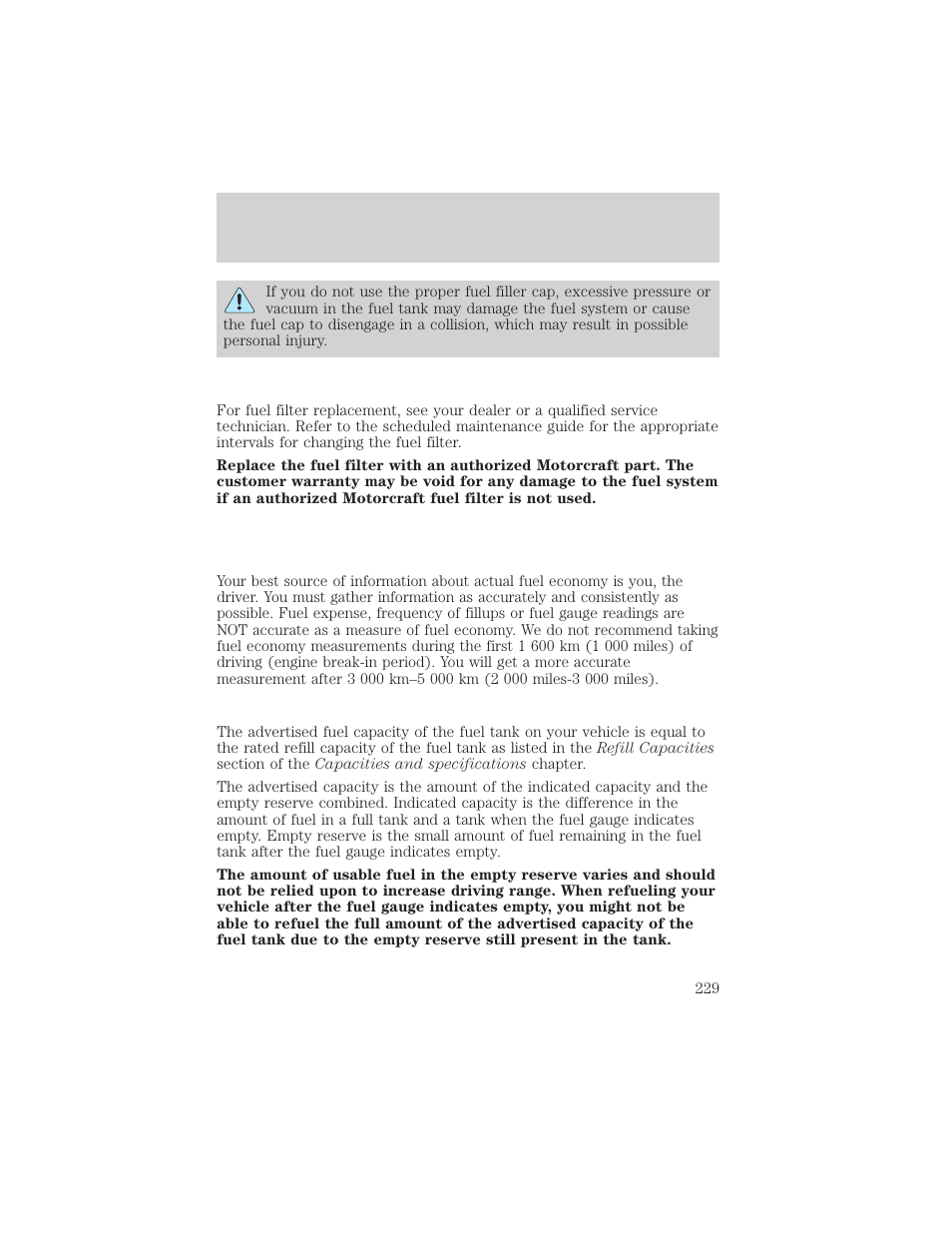 Maintenance and care | Mercury Mountaineer 2001 User Manual | Page 229 / 280
