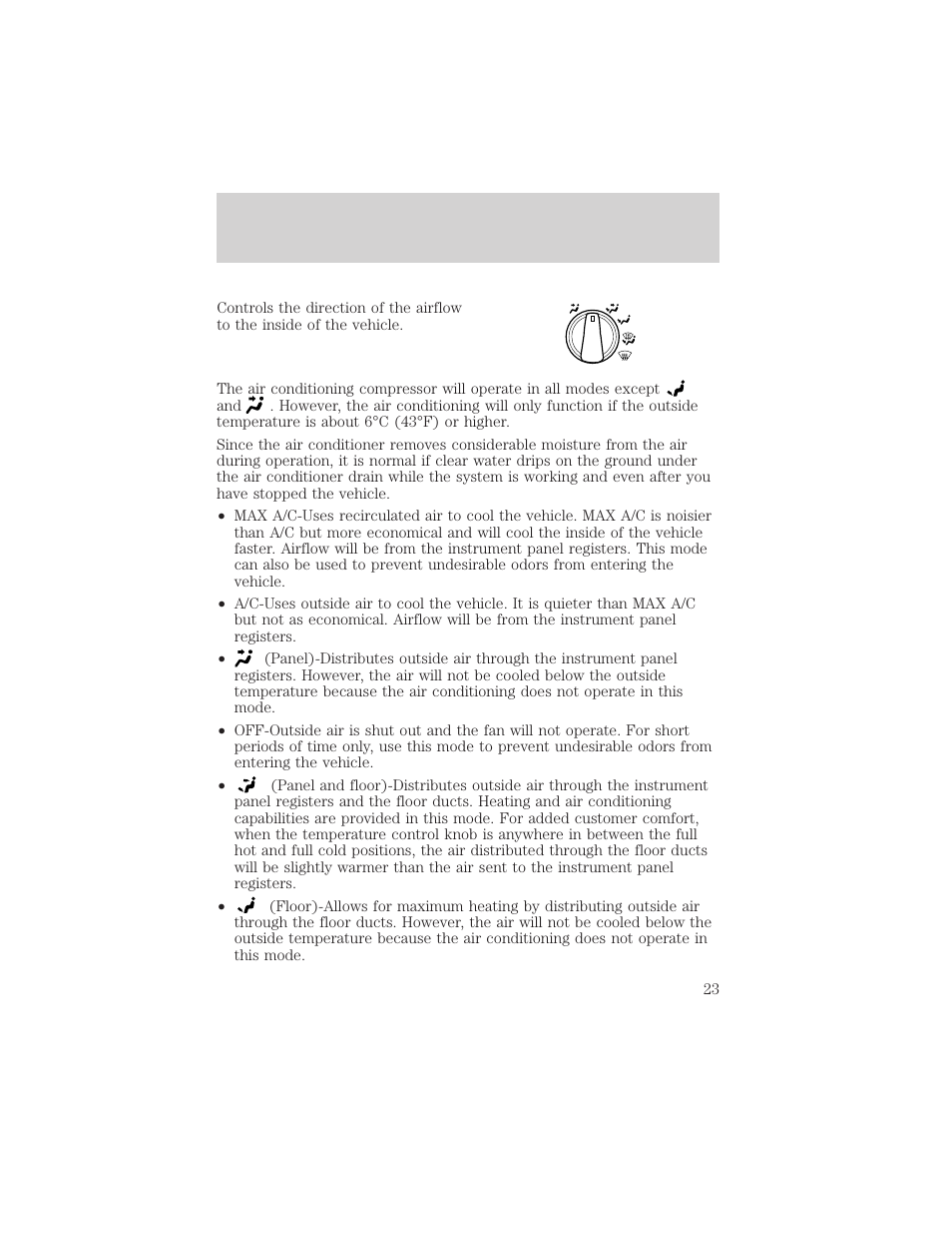 Controls and features | Mercury Mountaineer 2001 User Manual | Page 23 / 280