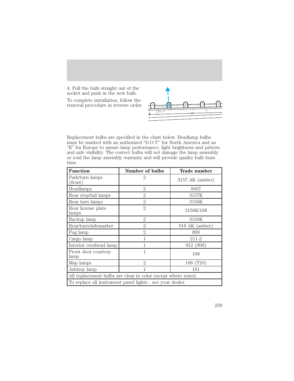 Maintenance and care | Mercury Mountaineer 2001 User Manual | Page 239 / 280