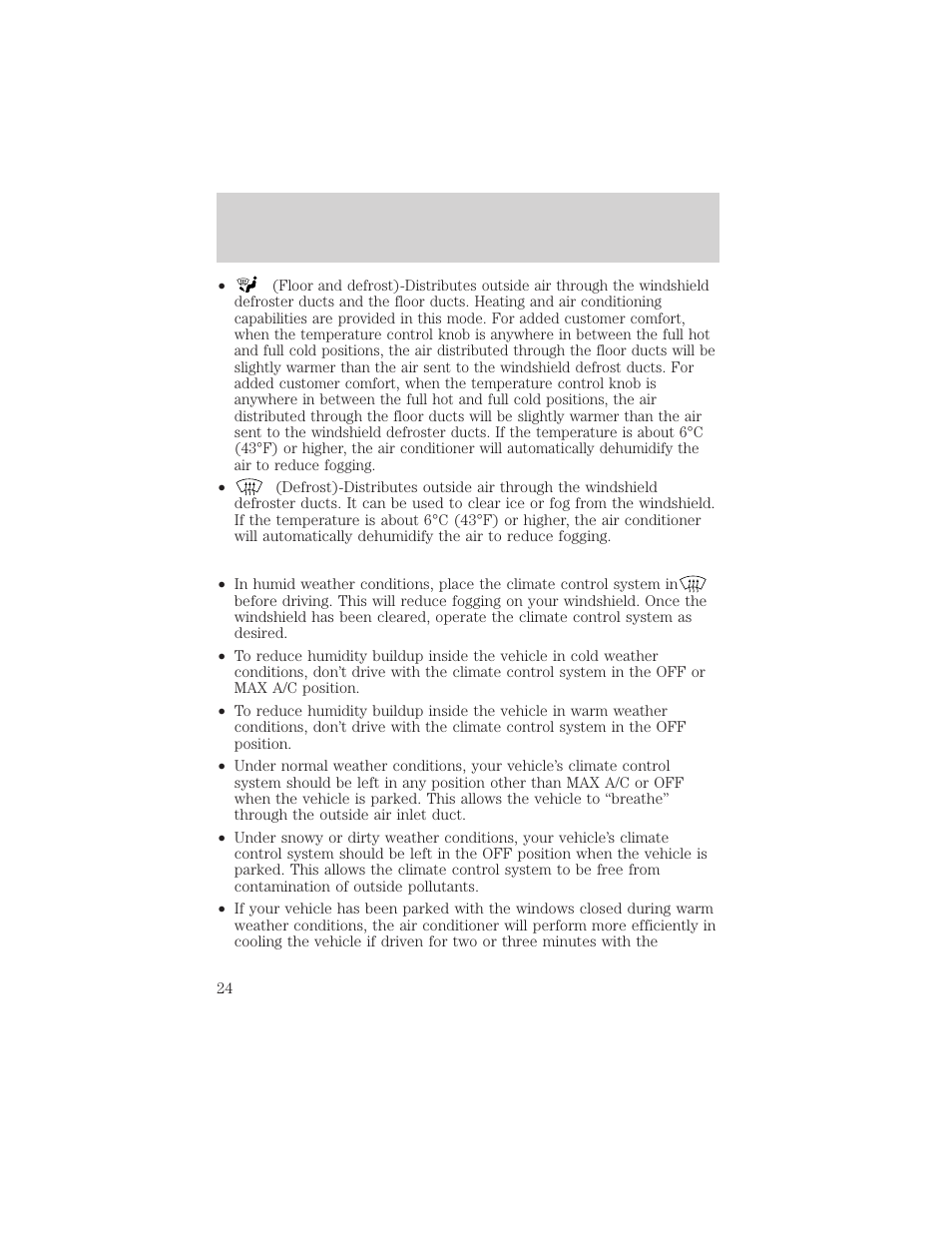 Controls and features | Mercury Mountaineer 2001 User Manual | Page 24 / 280