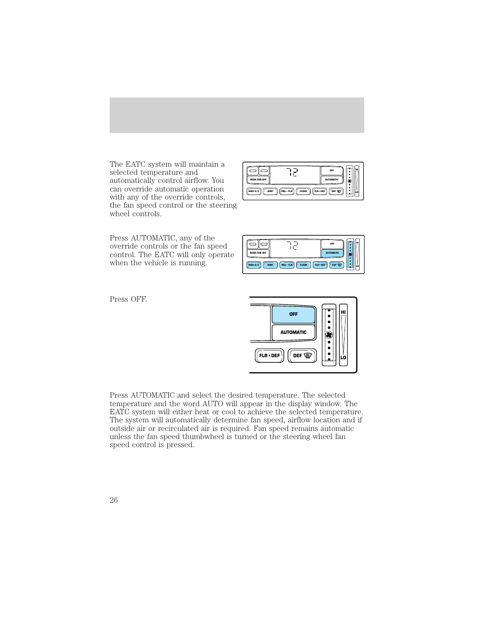 Controls and features | Mercury Mountaineer 2001 User Manual | Page 26 / 280