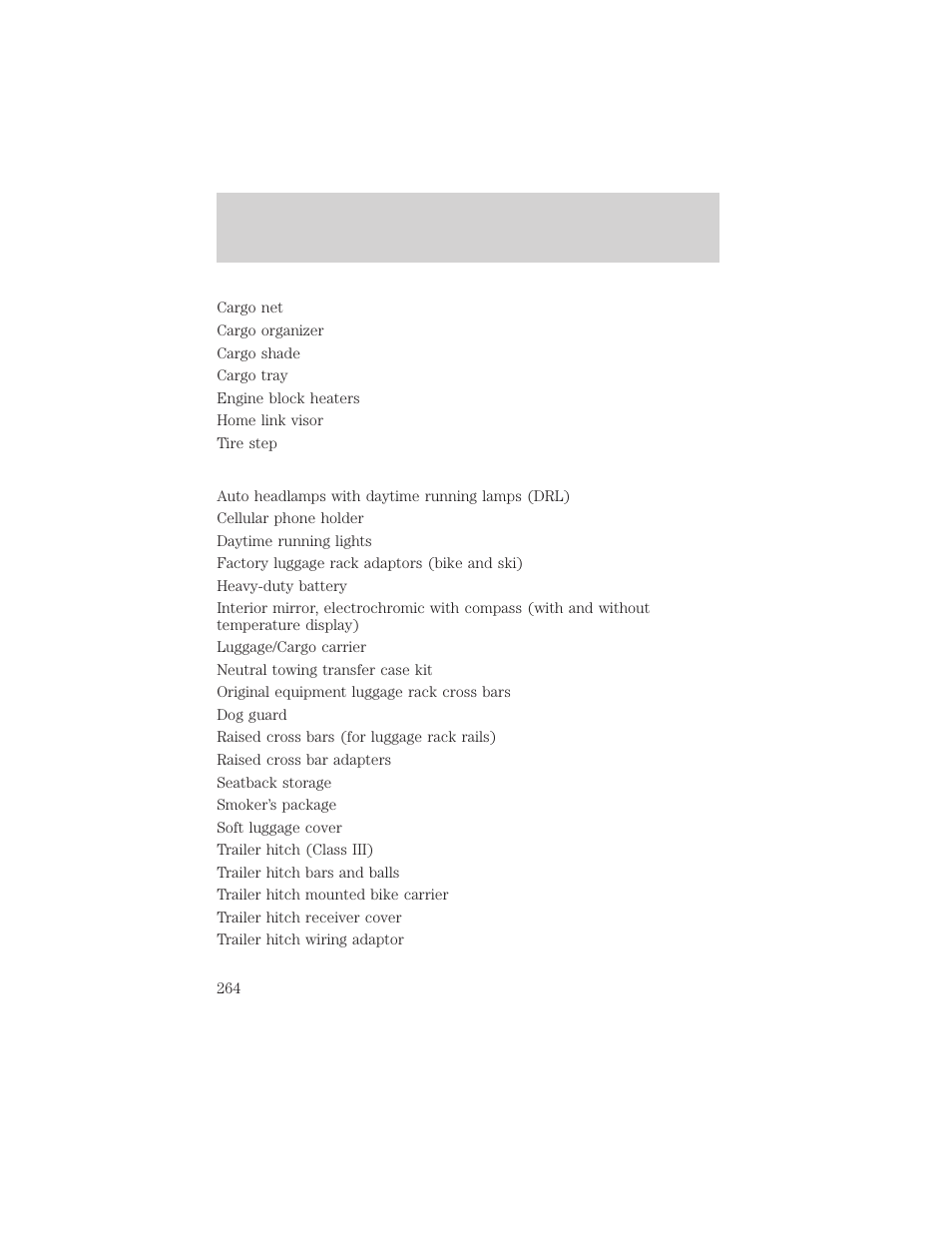 Customer assistance | Mercury Mountaineer 2001 User Manual | Page 264 / 280