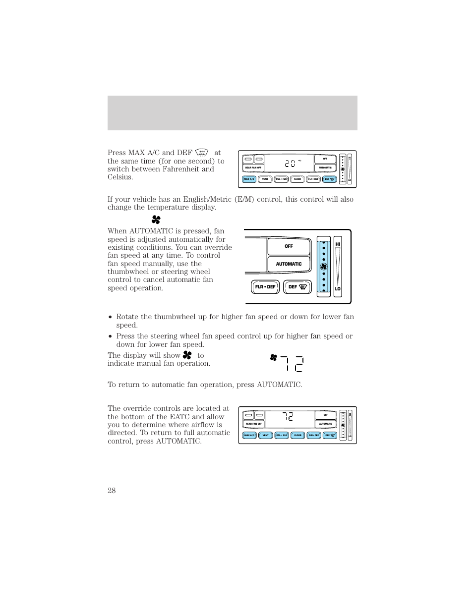 Controls and features | Mercury Mountaineer 2001 User Manual | Page 28 / 280