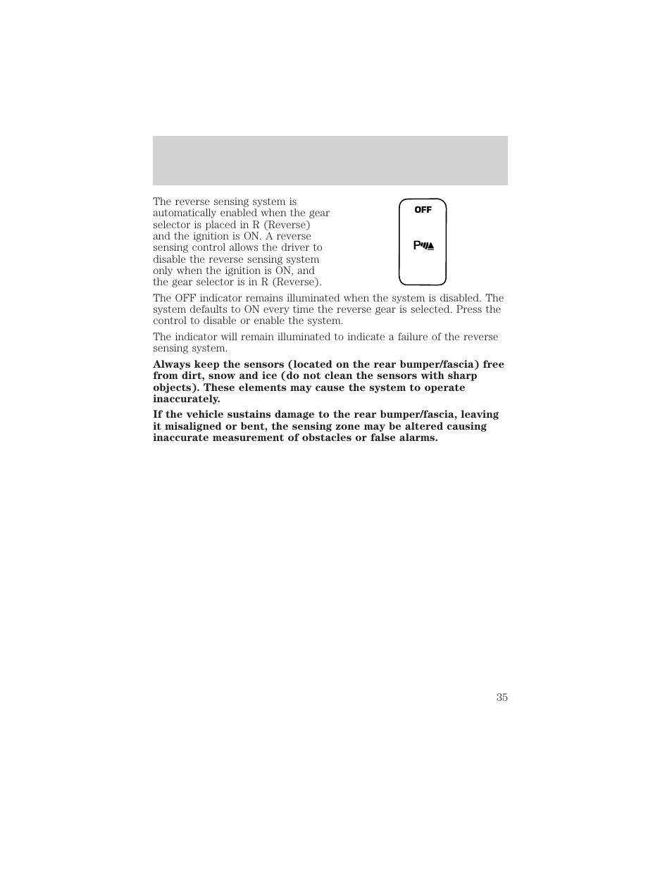 Controls and features | Mercury Mountaineer 2001 User Manual | Page 35 / 280